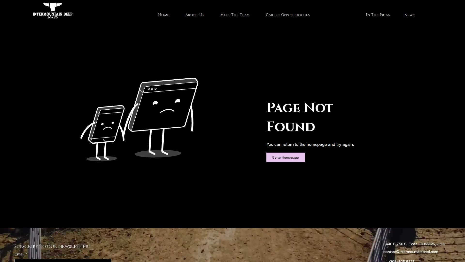 404 Error Page | InterMountain Beef