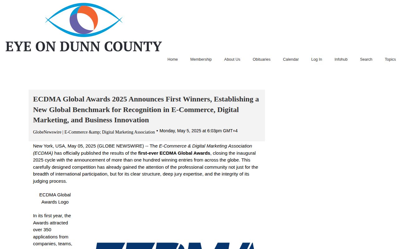 ECDMA Global Awards 2025 Announces First Winners, Establishing a New Global Benchmark for Recognition in E-Commerce, Digital Marketing, and Business Innovation