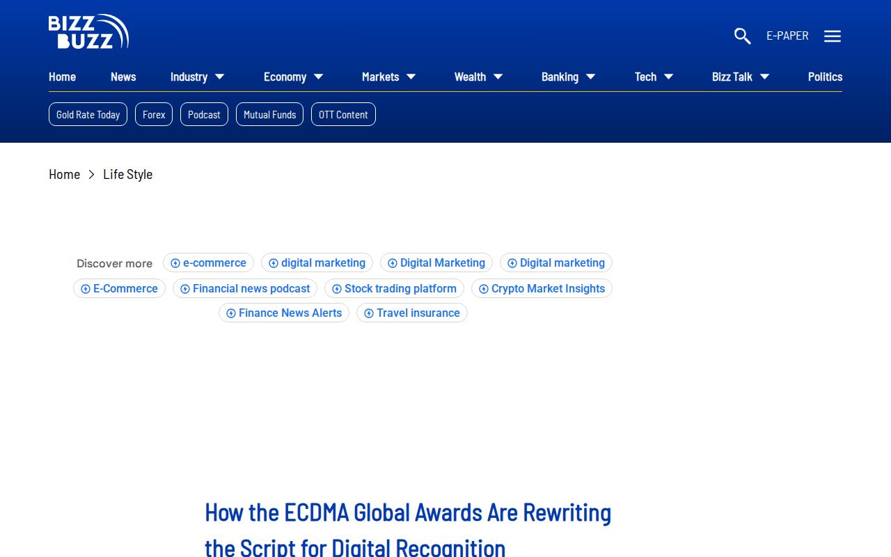 How the ECDMA Global Awards Are Rewriting the Script for Digital Recognition