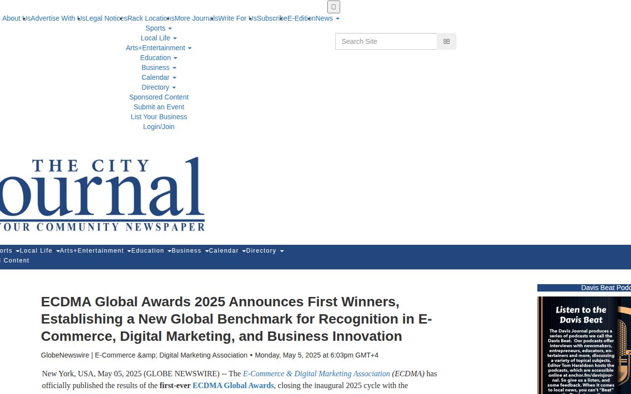 ECDMA Global Awards 2025 Announces First Winners, Establishing a New Global Benchmark for Recognition in E-Commerce, Digital Marketing, and Business Innovation
