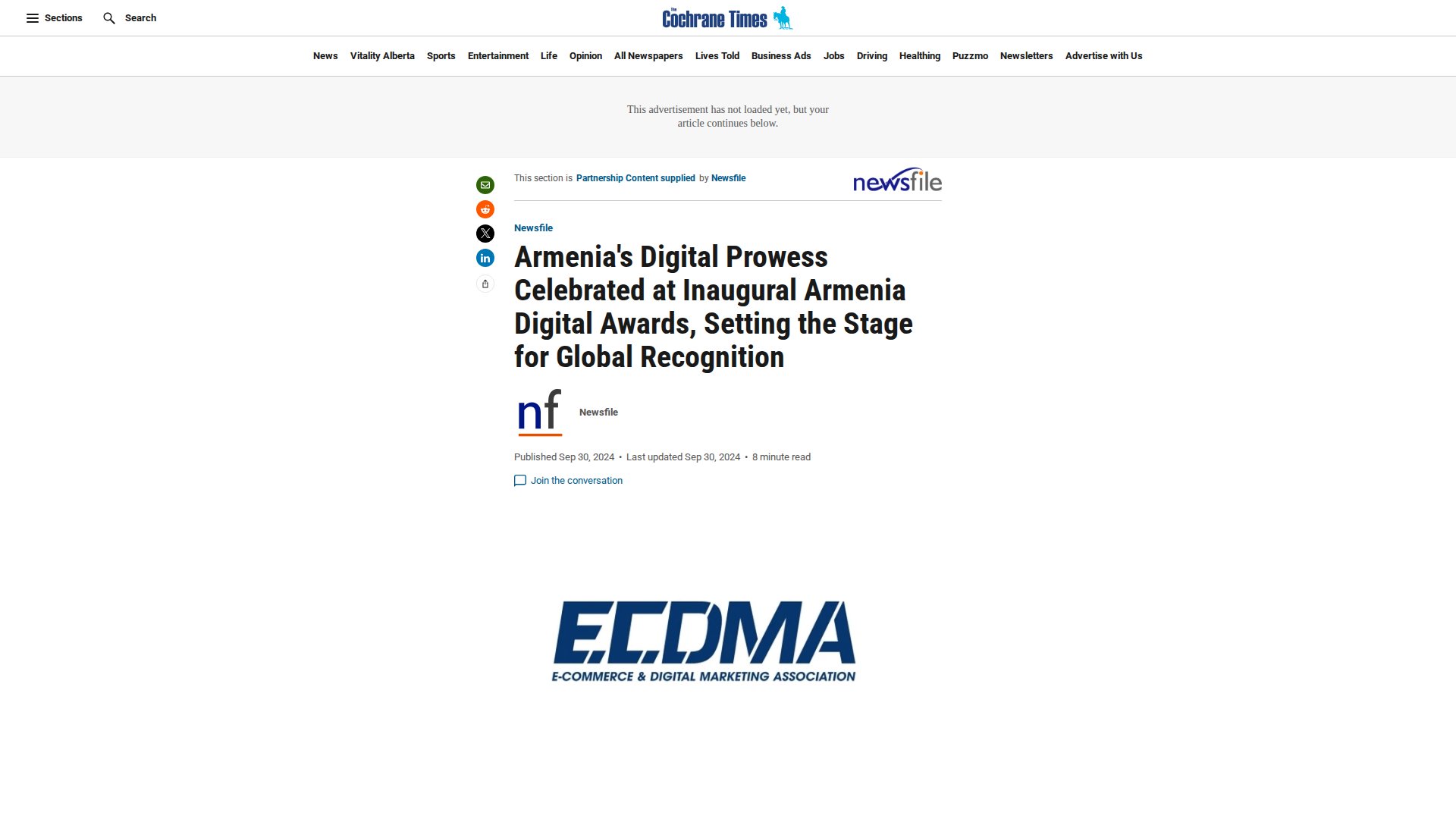 Armenia's Digital Prowess Celebrated at Inaugural Armenia Digital Awards, Setting the Stage for Global Recognition