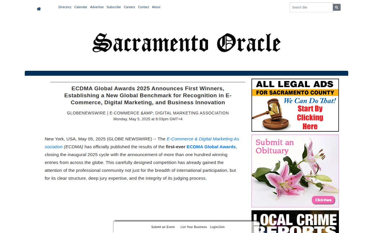 ECDMA Global Awards 2025 Announces First Winners, Establishing a New Global Benchmark for Recognition in E-Commerce, Digital Marketing, and Business Innovation