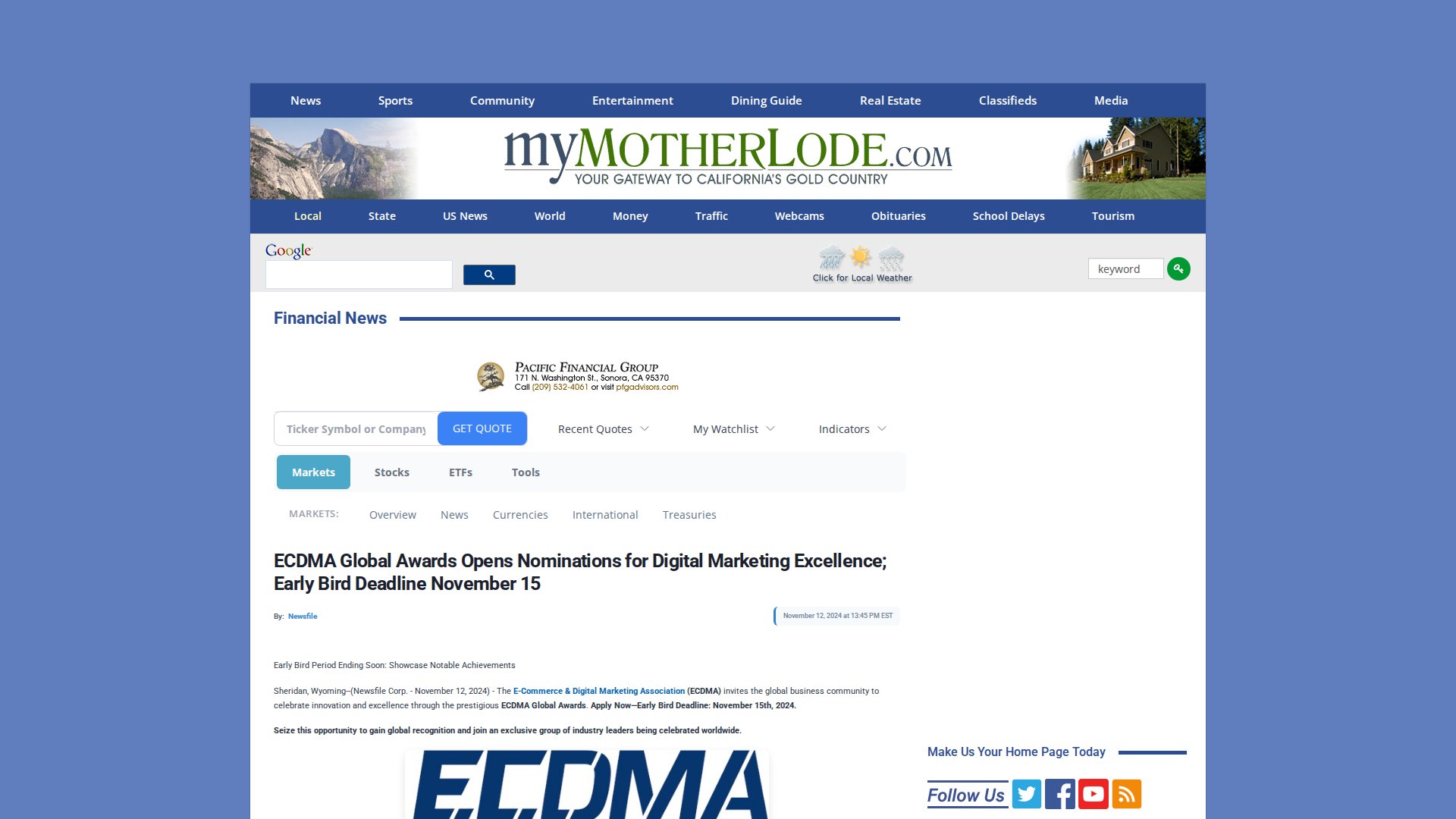 ECDMA Global Awards Opens Nominations for Digital Marketing Excellence; Early Bird Deadline November 15