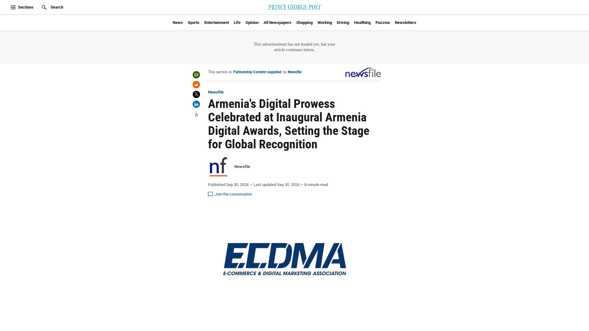Armenia's Digital Prowess Celebrated at Inaugural Armenia Digital Awards, Setting the Stage for Global Recognition