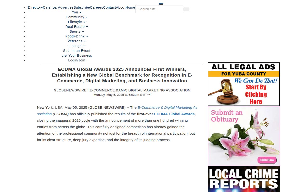 ECDMA Global Awards 2025 Announces First Winners, Establishing a New Global Benchmark for Recognition in E-Commerce, Digital Marketing, and Business Innovation