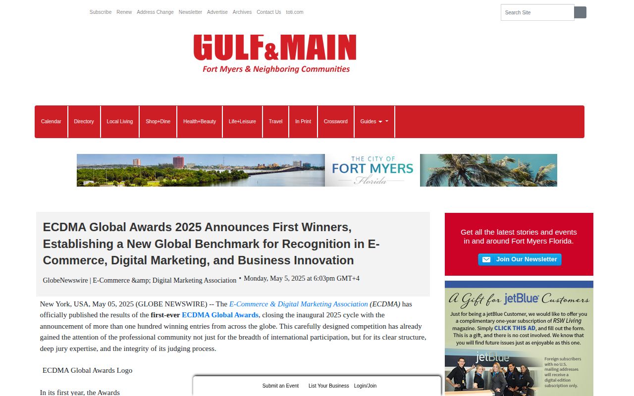 ECDMA Global Awards 2025 Announces First Winners, Establishing a New Global Benchmark for Recognition in E-Commerce, Digital Marketing, and Business Innovation