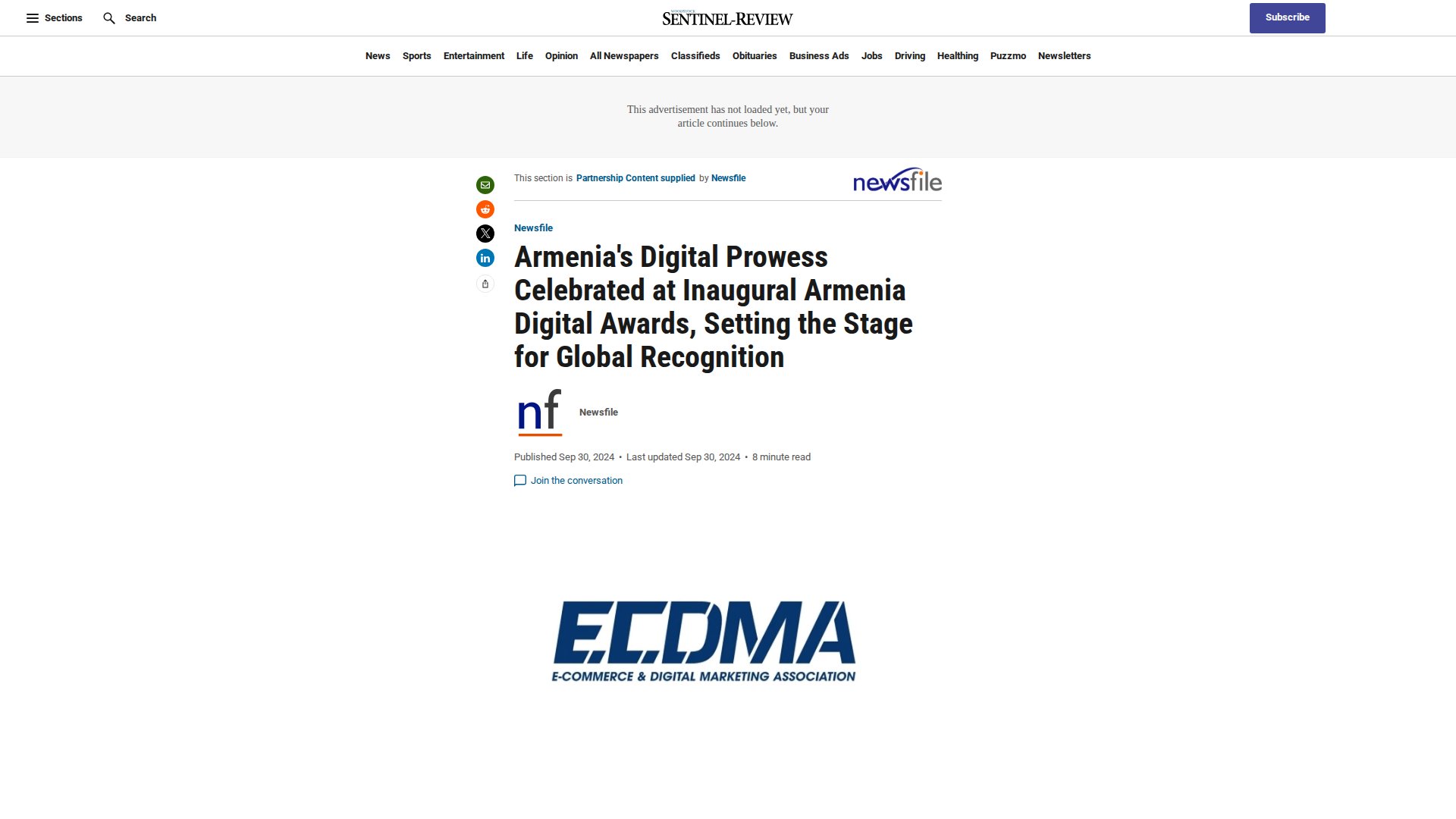 Armenia's Digital Prowess Celebrated at Inaugural Armenia Digital Awards, Setting the Stage for Global Recognition