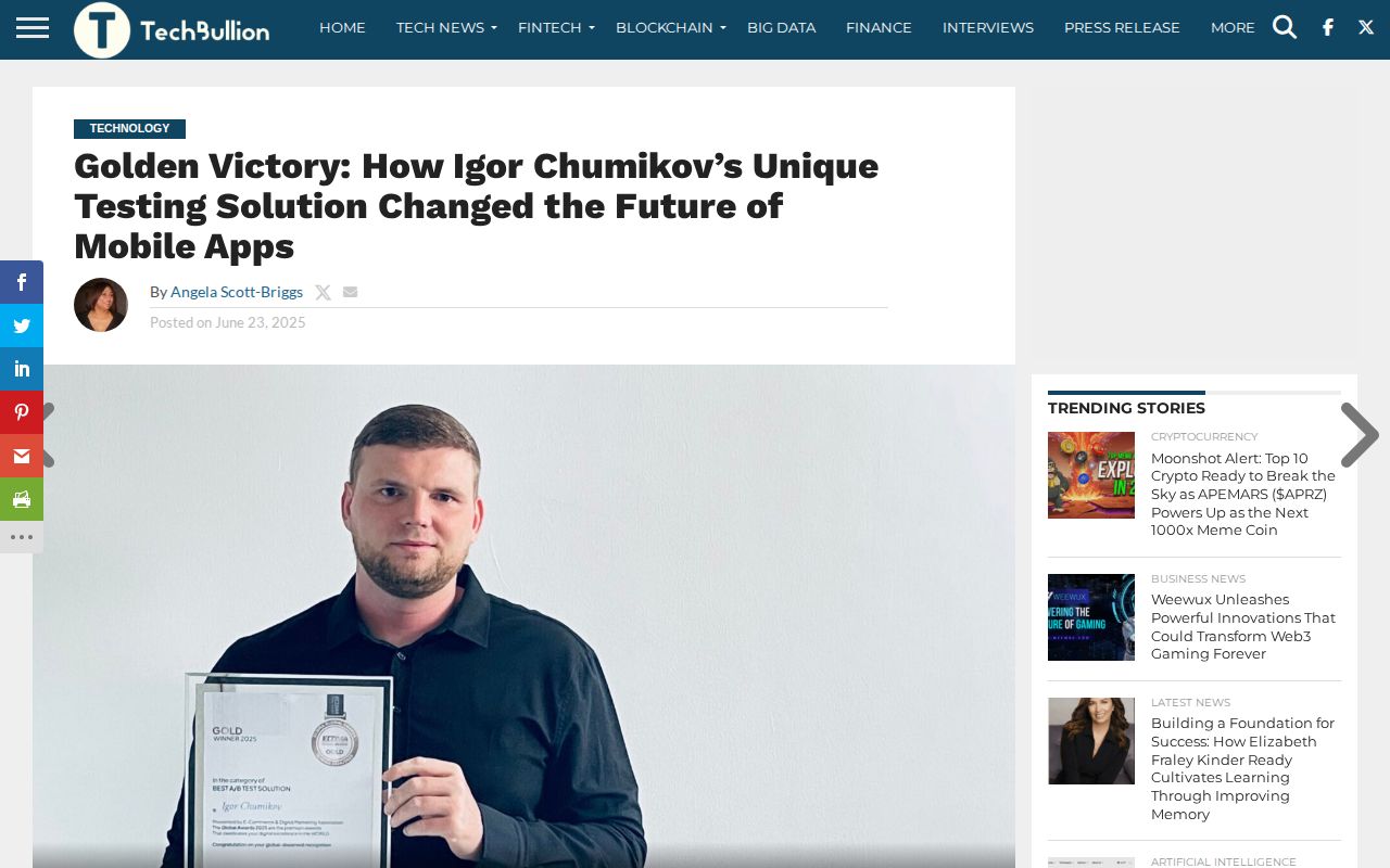 Golden Victory: How Igor Chumikov's Unique Testing Solution Changed the Future of Mobile Apps