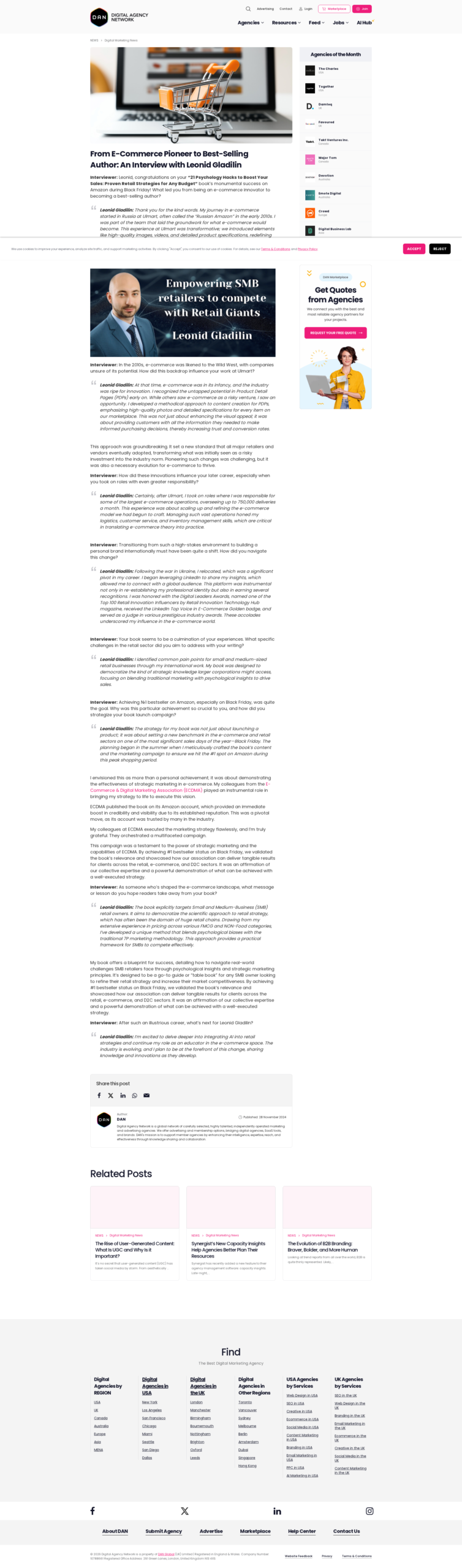 From E-Commerce Pioneer to Best-Selling Author: An Interview with Leonid Gladilin