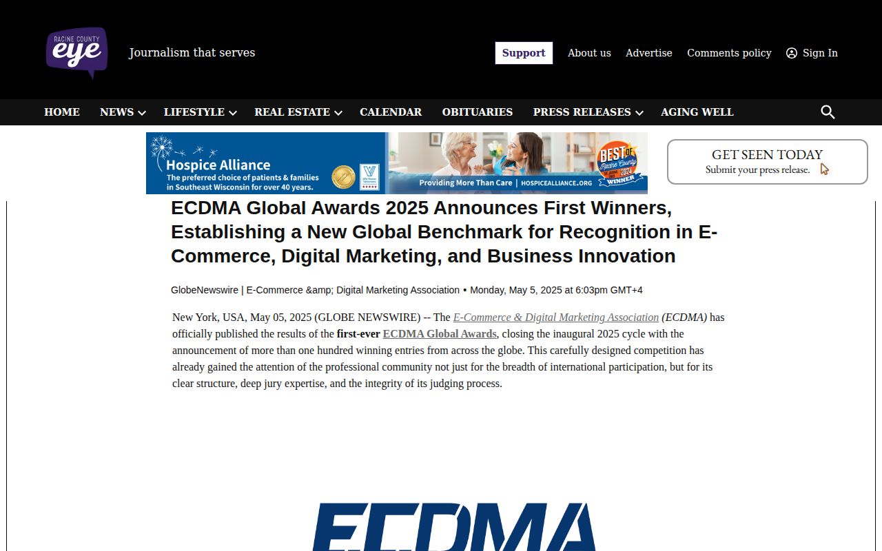 ECDMA Global Awards 2025 Announces First Winners, Establishing a New Global Benchmark for Recognition in E-Commerce, Digital Marketing, and Business Innovation