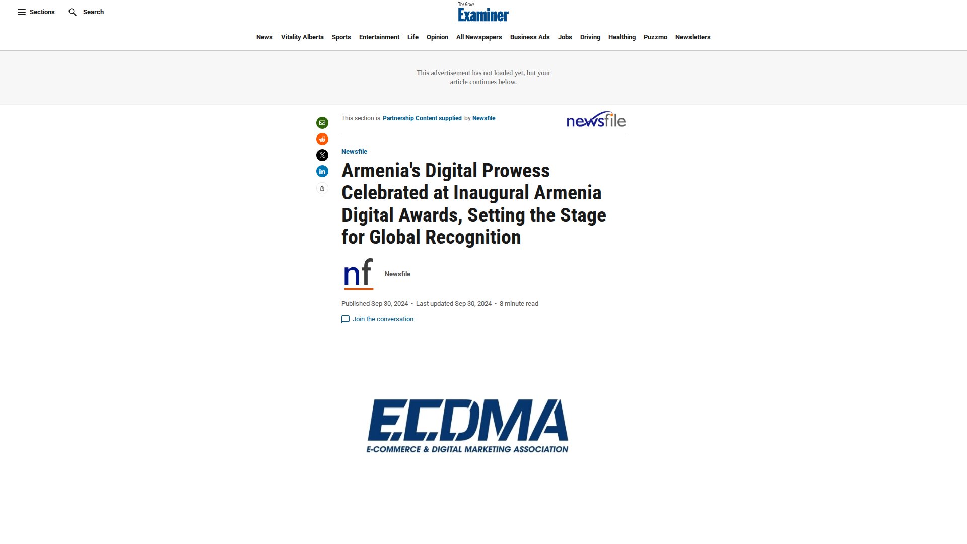 Armenia's Digital Prowess Celebrated at Inaugural Armenia Digital Awards, Setting the Stage for Global Recognition