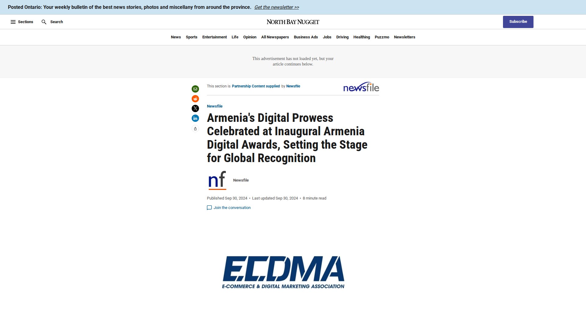 Armenia's Digital Prowess Celebrated at Inaugural Armenia Digital Awards, Setting the Stage for Global Recognition