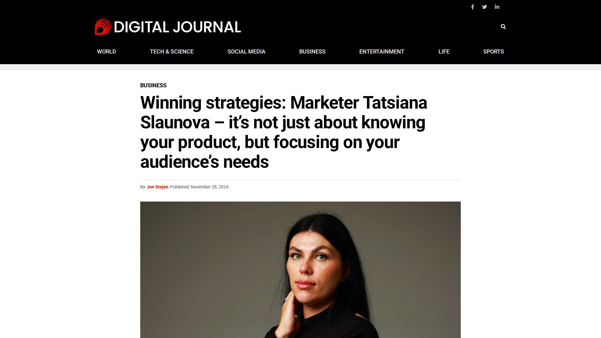 Winning strategies: Marketer Tatsiana Slaunova – it’s not just about knowing your product, but focusing on your audience’s needs