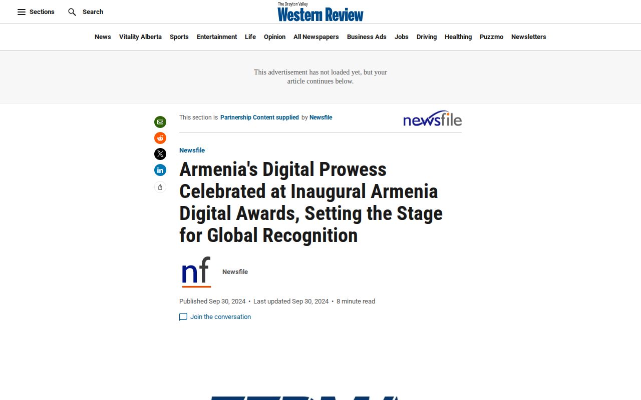 Armenia's Digital Prowess Celebrated at Inaugural Armenia Digital Awards, Setting the Stage for Global Recognition