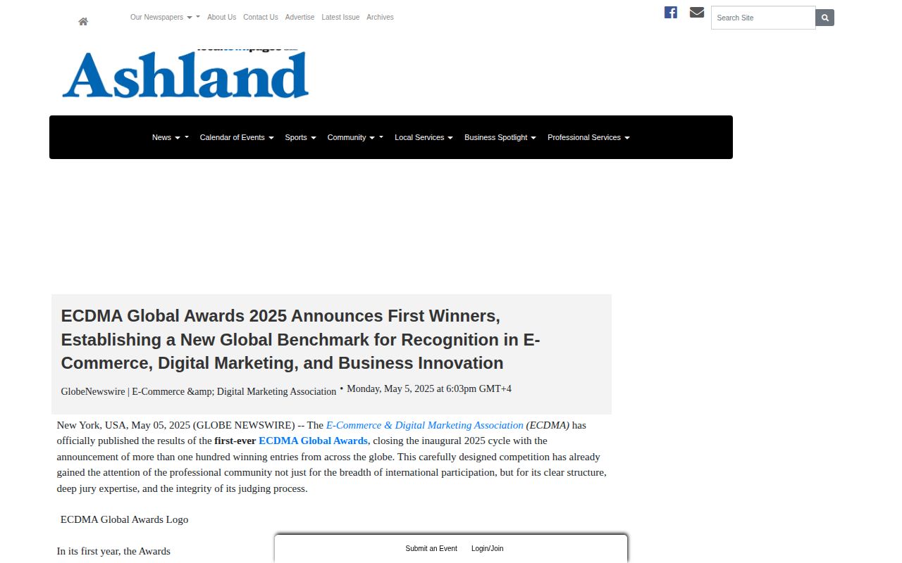 ECDMA Global Awards 2025 Announces First Winners, Establishing a New Global Benchmark for Recognition in E-Commerce, Digital Marketing, and Business Innovation