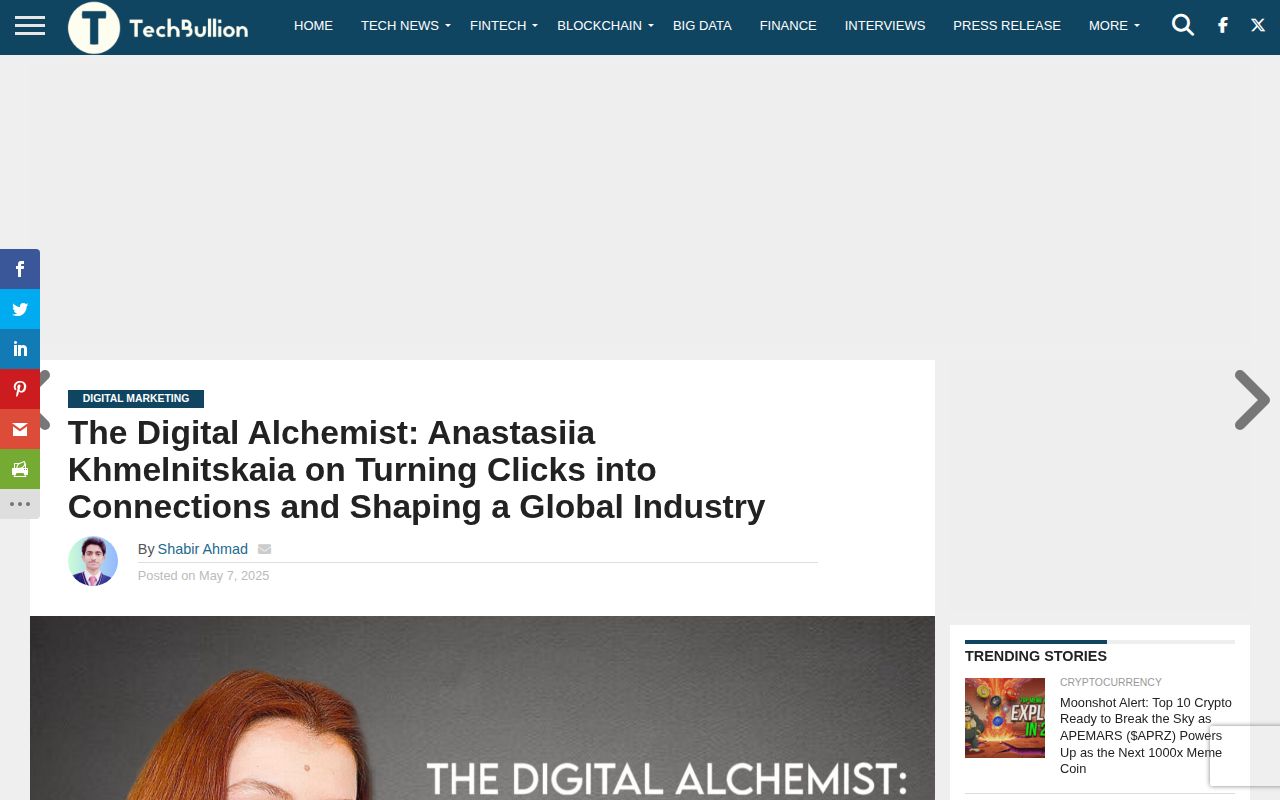 The Digital Alchemist: Anastasiia Khmelnitskaia on Turning Clicks into Connections and Shaping a Global Industry