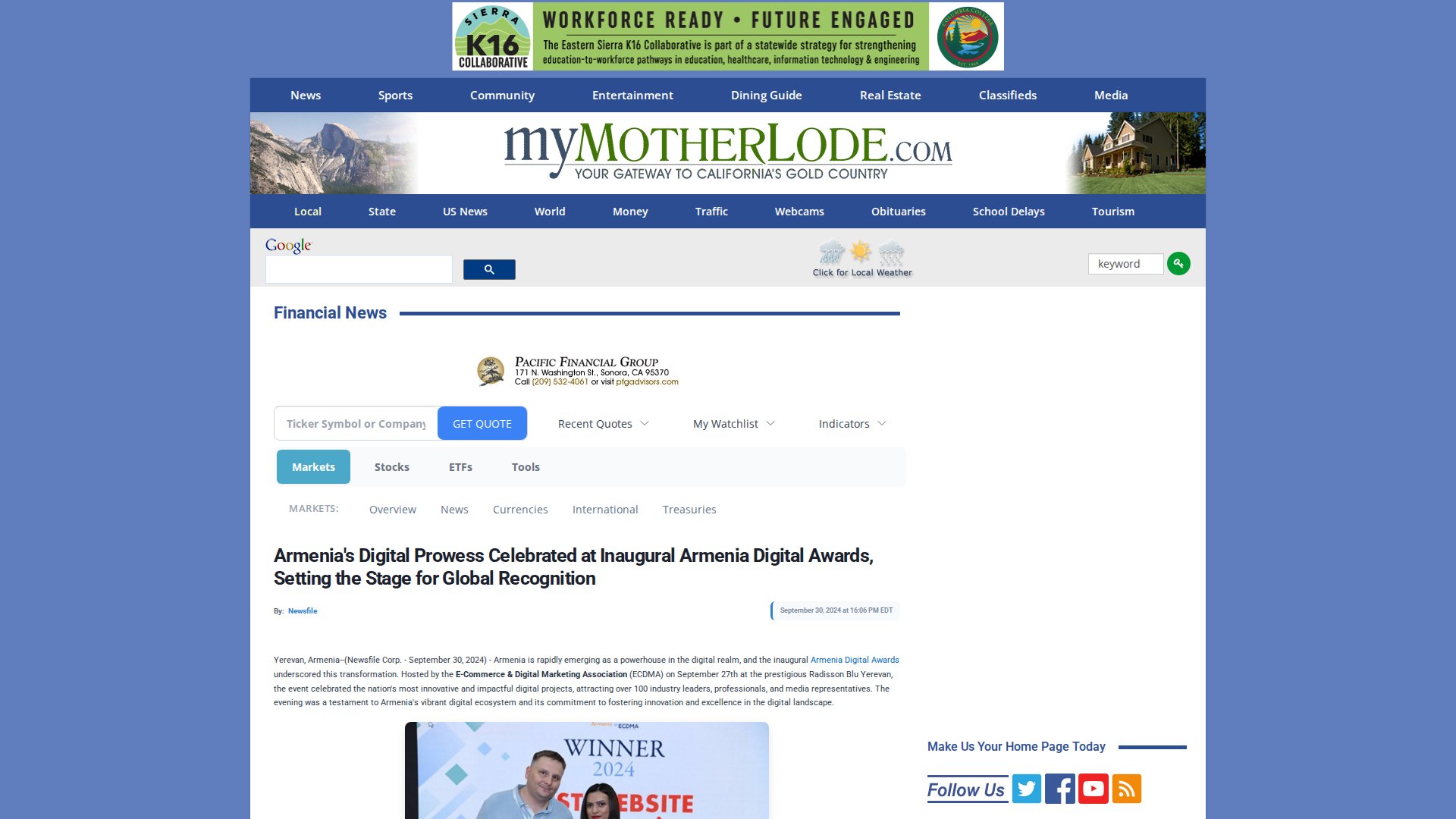 Armenia's Digital Prowess Celebrated at Inaugural Armenia Digital Awards, Setting the Stage for Global Recognition