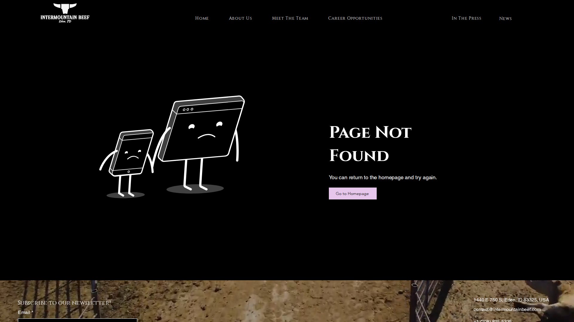404 Error Page | InterMountain Beef