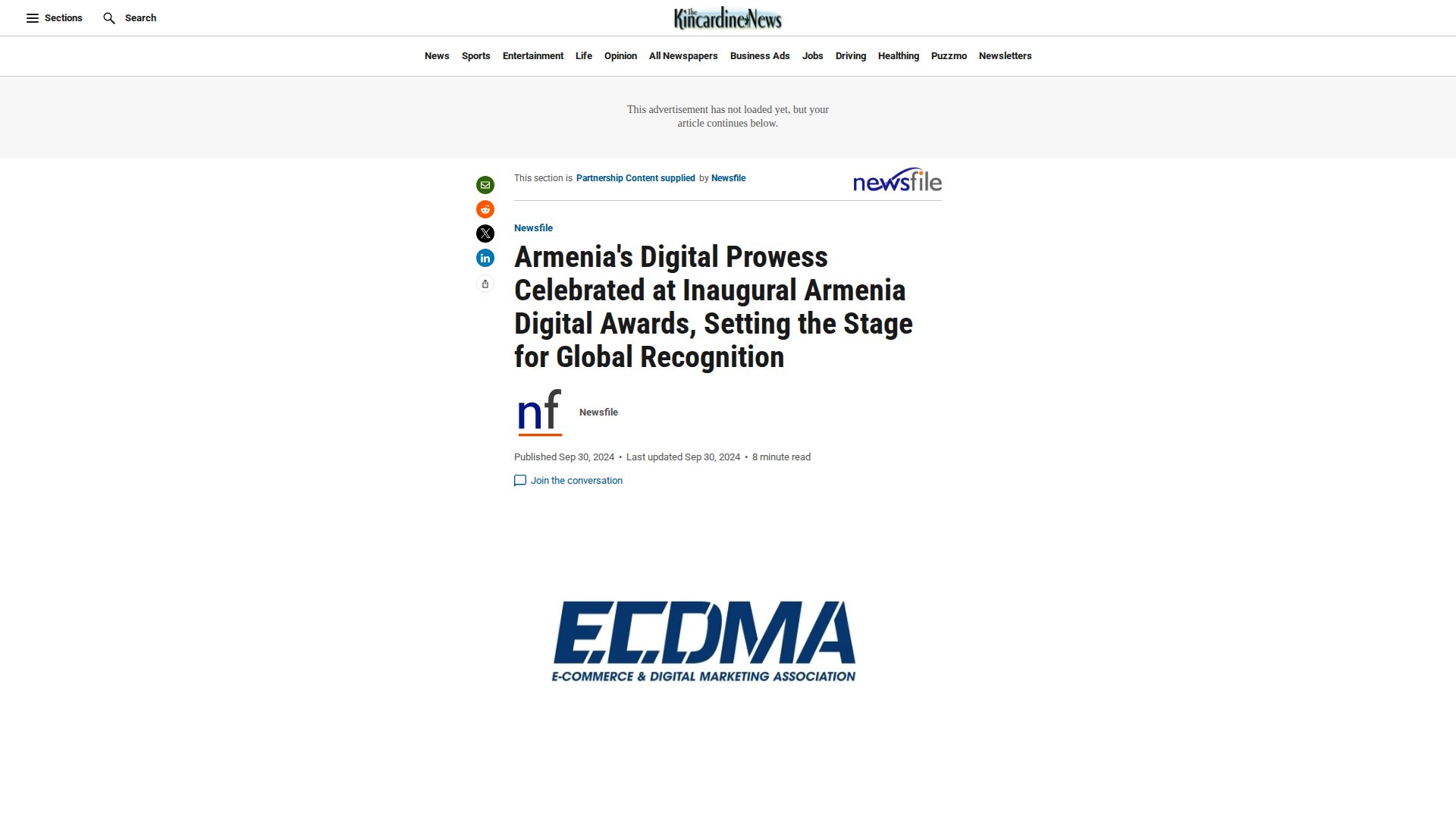 Armenia's Digital Prowess Celebrated at Inaugural Armenia Digital Awards, Setting the Stage for Global Recognition