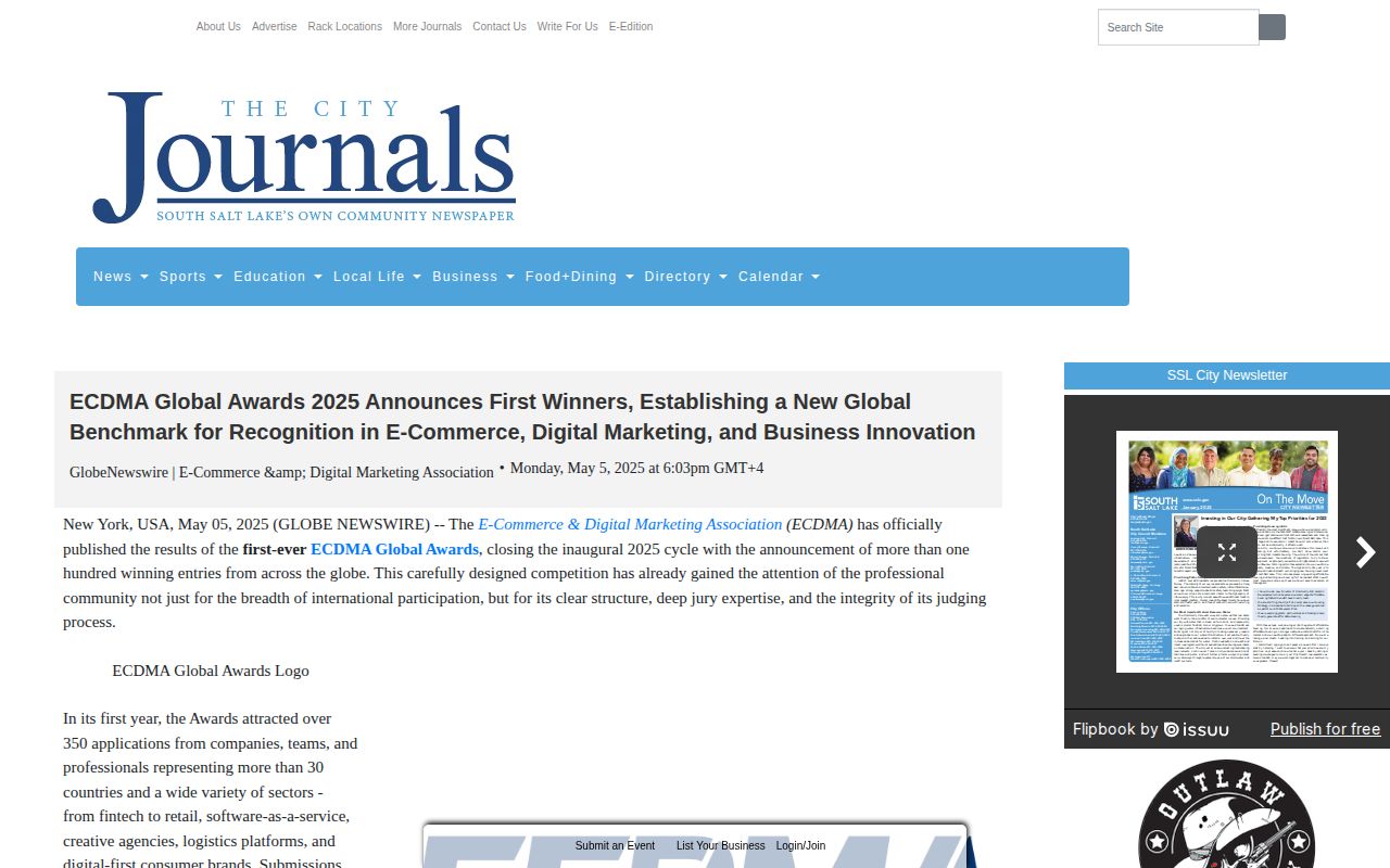 ECDMA Global Awards 2025 Announces First Winners, Establishing a New Global Benchmark for Recognition in E-Commerce, Digital Marketing, and Business Innovation