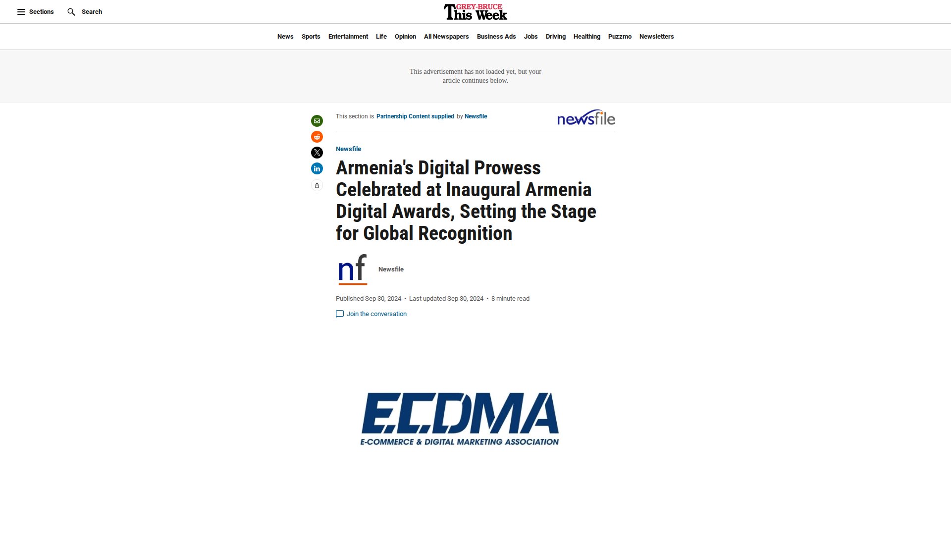 Armenia's Digital Prowess Celebrated at Inaugural Armenia Digital Awards, Setting the Stage for Global Recognition