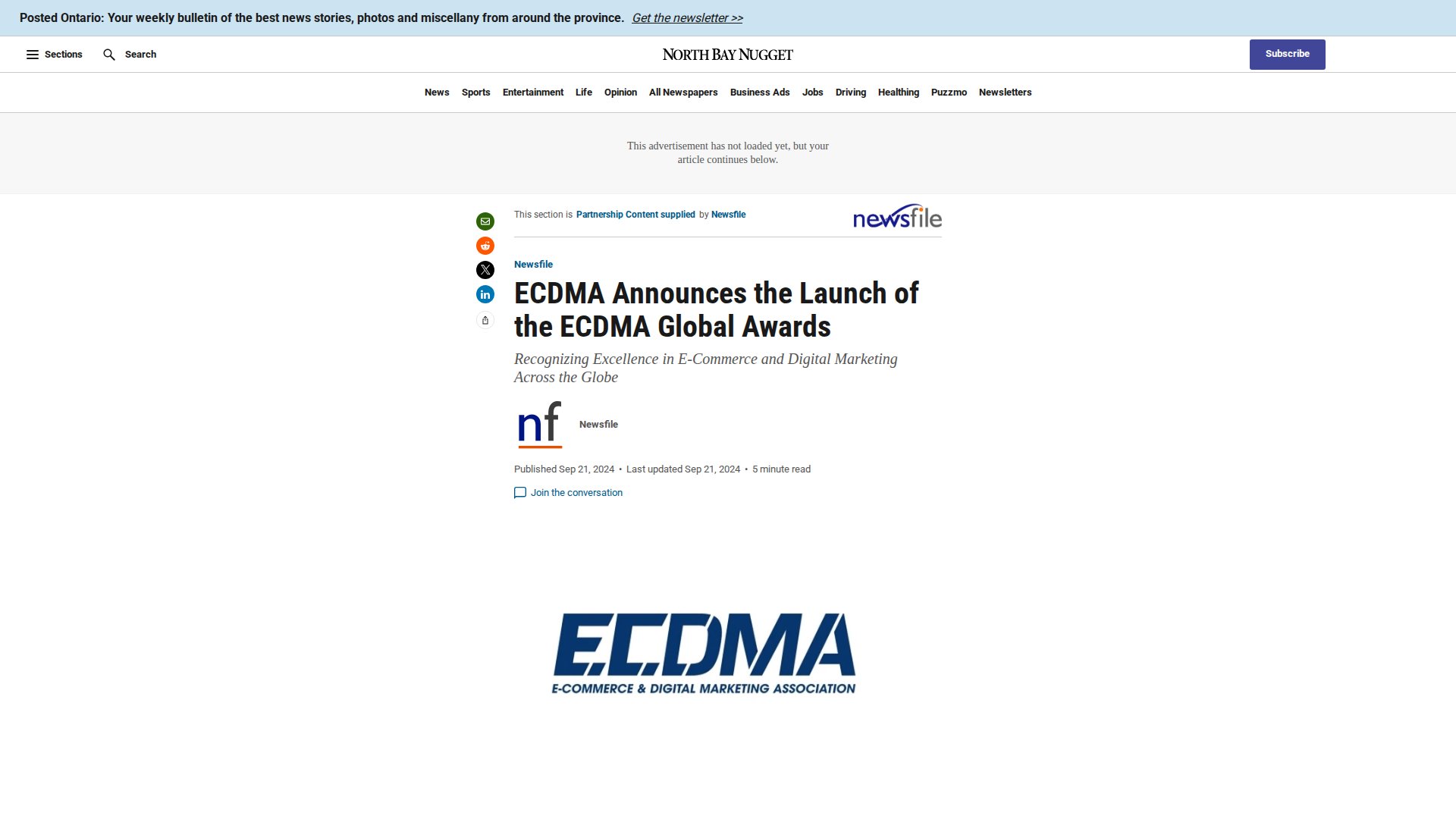 ECDMA Announces the Launch of the ECDMA Global Awards