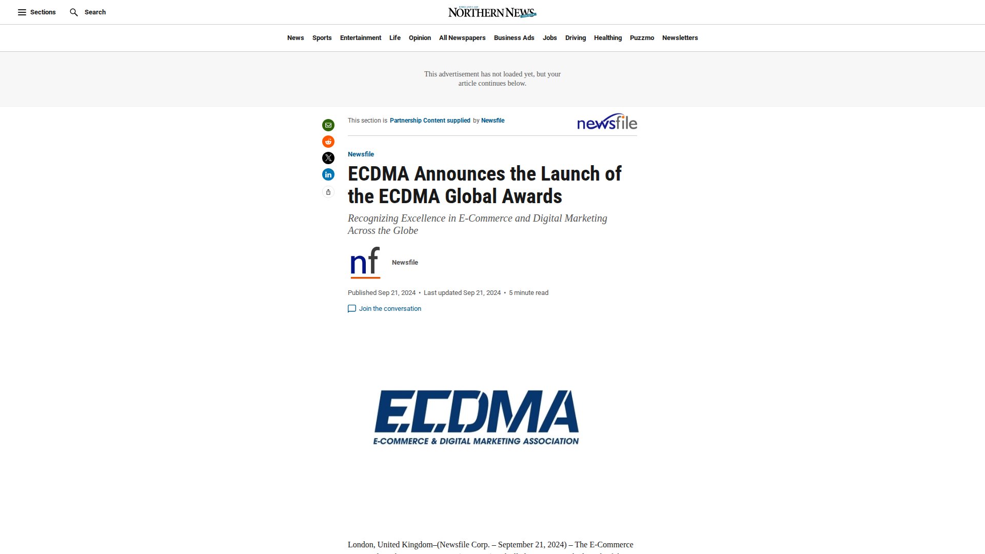 ECDMA Announces the Launch of the ECDMA Global Awards