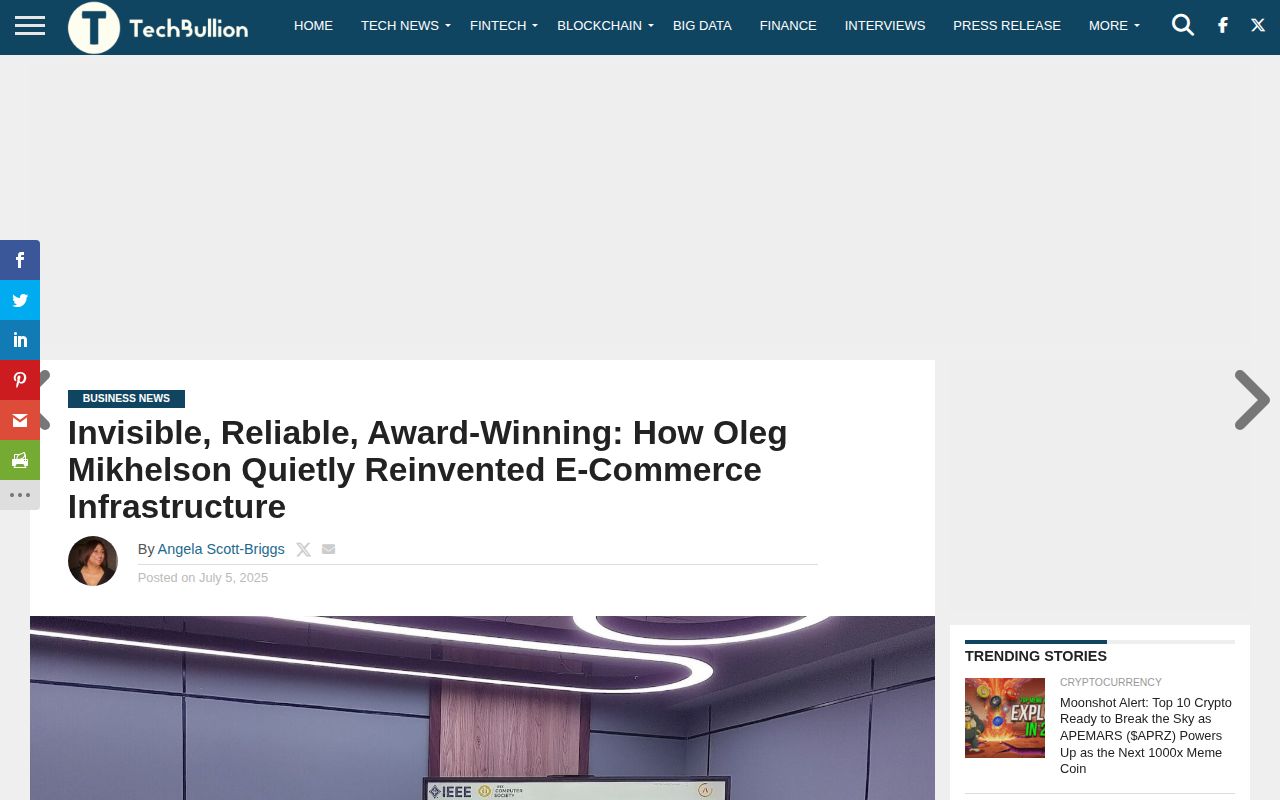 Invisible, Reliable, Award-Winning: How Oleg Mikhelson Quietly Reinvented E-Commerce Infrastructure