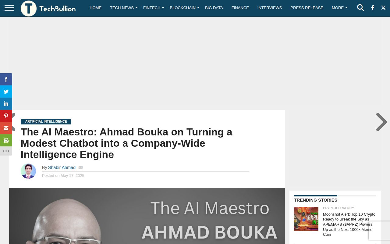 The AI Maestro: Ahmad Bouka on Turning a Modest Chatbot into a Company-Wide Intelligence Engine
