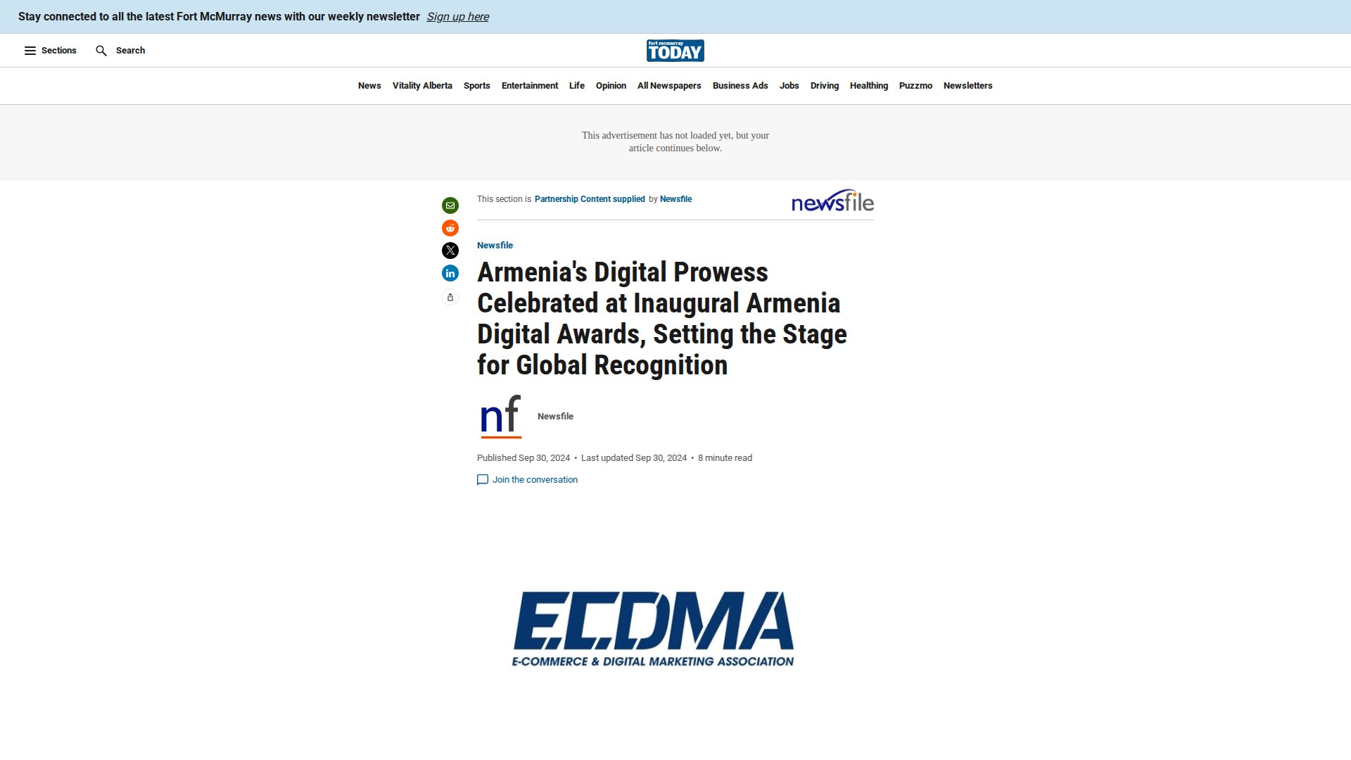 Armenia's Digital Prowess Celebrated at Inaugural Armenia Digital Awards, Setting the Stage for Global Recognition