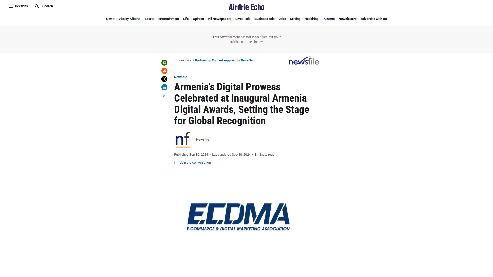 Armenia's Digital Prowess Celebrated at Inaugural Armenia Digital Awards, Setting the Stage for Global Recognition