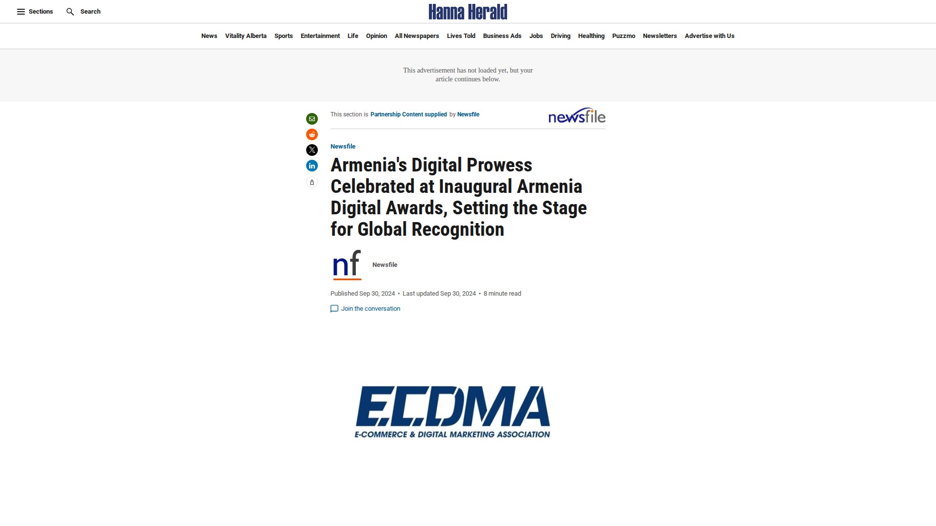 Armenia's Digital Prowess Celebrated at Inaugural Armenia Digital Awards, Setting the Stage for Global Recognition