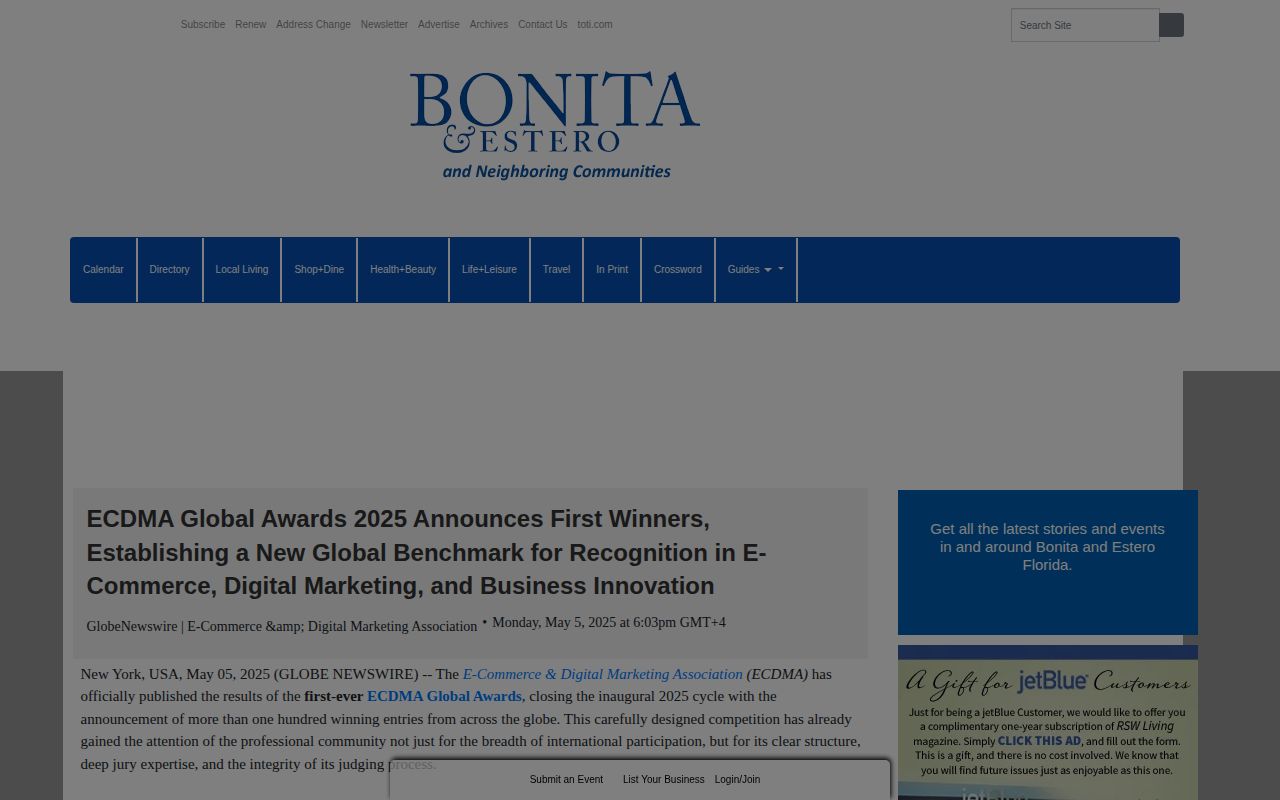 ECDMA Global Awards 2025 Announces First Winners, Establishing a New Global Benchmark for Recognition in E-Commerce, Digital Marketing, and Business Innovation